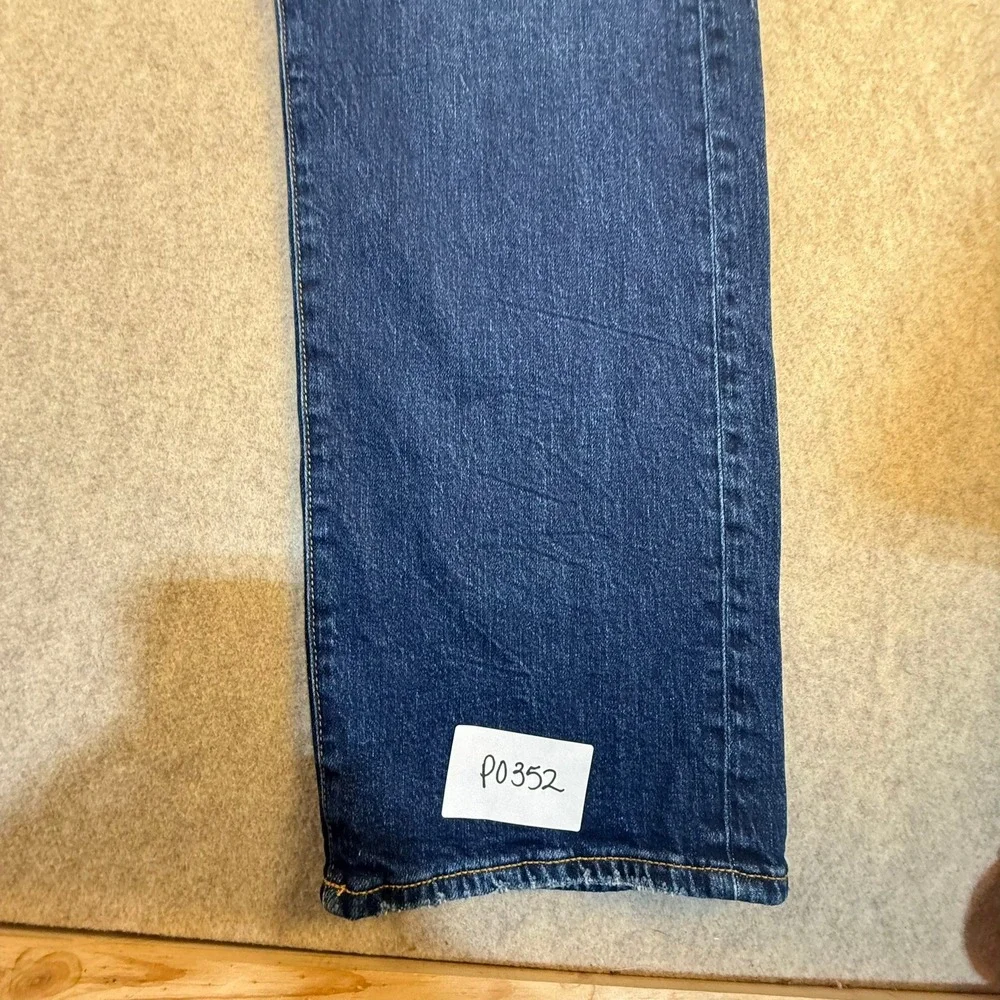 American‎ Eagle AirFlex+ Straight Leg Jeans Mens 36x32 Dark Wash Blue Denim